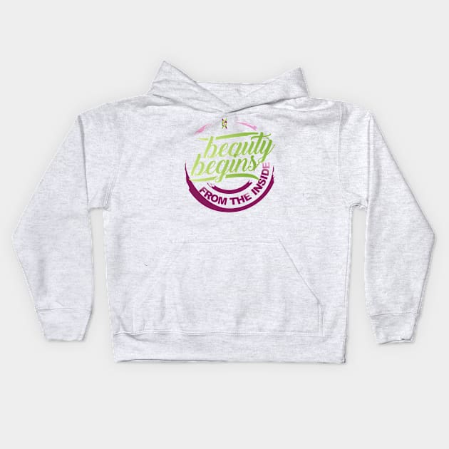 Beauty from Within Kids Hoodie by Blueprints